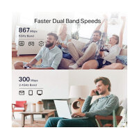 RE335 - Netzwerk-Repeater - 1167 Mbit/s - WLAN - Eingebauter Ethernet-Anschluss - Weiß