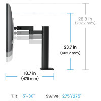 BenQ 71.6cm RD280UA 3:2 HDMI/USB-C/DP sil. ErgoArm UHD