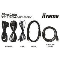 IIYAMA 39.5cm (15.6") TF1634MC-B8X 16:9 M-Touch HDMI+DP