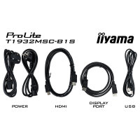 IIYAMA 48.0cm (19") T1932MSC-B1S 5:4 M-Touch HDMI+DP+VGA retail