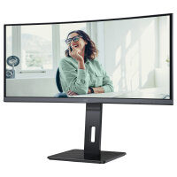86,4cm/34" (3440x1440) AOC CU34P3CV 21:9 VA 1ms 100Hz HDMI DisplayPort USB-C USB-Hub RJ45 KVM VESA Speaker Black