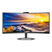 86,4cm/34" (3440×1440) Philips 34E1C5600HE/00 21:9 VA 4ms 100Hz USB-C HDMI DisplayPort Webcam Speakers VESA Black