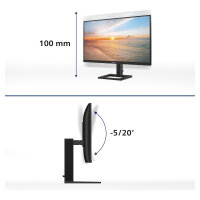 68,6cm/27" (3840x2160) Philips 27E1N1800AE 16:9 IPS 4ms 60Hz HDMI DisplayPort VESA Speaker Black