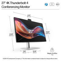 HP 727pm IPS 4K 3840x2160@60Hz DP/HDMI/USB-C 400cd