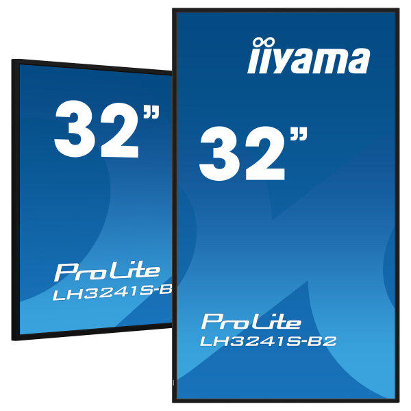 IIYAMA 80.0cm (31.5") LH3241S-B2 16:9 3xHDMI+USB IPS schw. retail