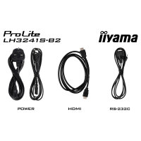 IIYAMA 80.0cm (31.5") LH3241S-B2 16:9 3xHDMI+USB IPS schw. retail