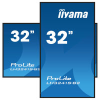 IIYAMA 80.0cm (31.5") LH3241S-B2 16:9 3xHDMI+USB IPS schw. retail