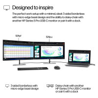 60,5cm/23.8" (1920x1080) HP Pro 524pf 16:9 IPS 5ms 100Hz HDMI DisplayPort USB VESA Black/Silver