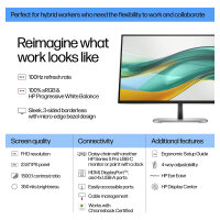 60,5cm/23.8" (1920x1080) HP Pro 524pf 16:9 IPS 5ms 100Hz HDMI DisplayPort USB VESA Black/Silver