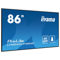 IIYAMA 217.0cm(86") LH8665UHSB-B1 16:9 2xHDMI+DP+2xUSB IPS retail (Speditionsversand)