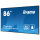 IIYAMA 217.0cm(86") LH8665UHSB-B1 16:9 2xHDMI+DP+2xUSB IPS retail (Speditionsversand)