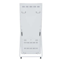 Allnet Standdisplay 43 Zoll Aufsteller mit Laufrollen. 700 Nits. HDMI. Farbe weiß