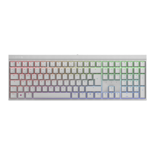 Cherry TAS MX 2.0S RGB Corded DE-Layout weiß MX RED