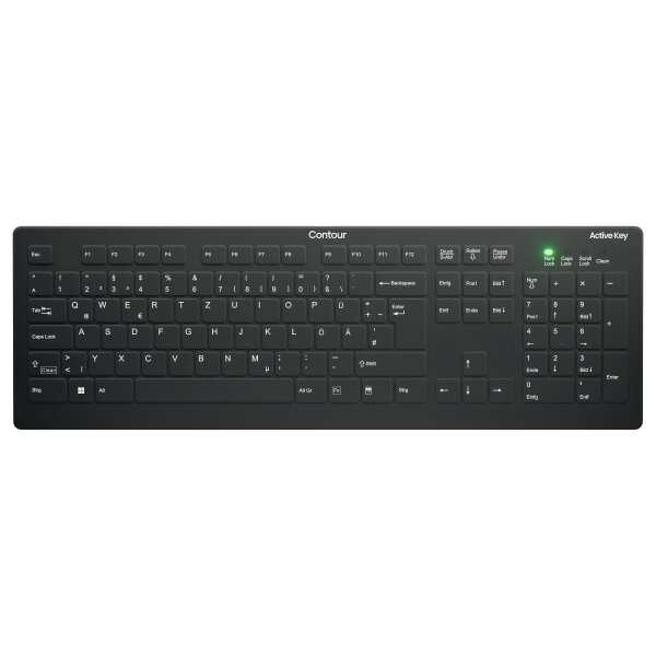 Cherry Medical Wireless AK-C8112-FU1-B/DE - wischdesinfizierbar -105 Tasten - deutsch - schwarz