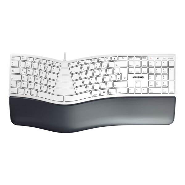 Cherry KC 4500 Ergo Corded DE-Layout weiß-grau