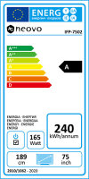 AG neovo IFP-7503 190.5" LED black (Speditionsversand)