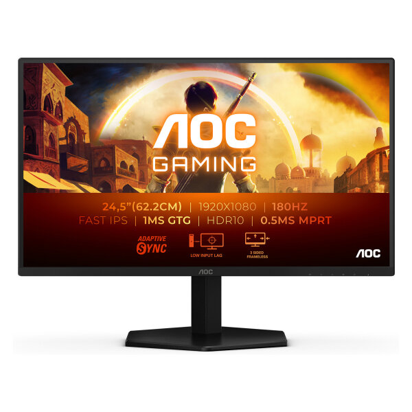 AOC 25G42E 62.2.cm (24.5“) FHD IPS Gaming Monitor 16:9 HDMI/DP 180Hz 1ms G-Sync