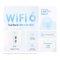 TP-Link WL-AP Access Point Deco X1500 Mesh-System 3-Pack