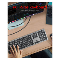 KeySonic KSK-8023BTRF Wireless (DE) 3xBT 1xRF anthrazit