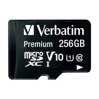 CARD 256GB Verbatim MicroXC Premium Class10 + Adapte retail