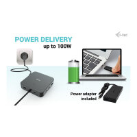 D I-TEC USB-C HDMI+2X DP CHARGER
