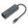 D I-TEC USB-C 3-PORT HUB + GLAN