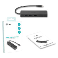 D I-TEC USB-C SLIM HUB + GLAN
