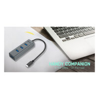 D I-TEC USB-C METAL 4-PORT HUB