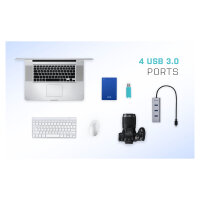 D I-TEC USB-C METAL 4-PORT HUB