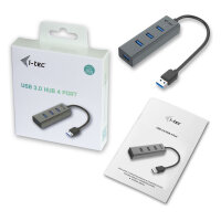 D I-TEC USB 3.0 METAL 4-PORT HUB