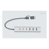 D I-TEC USB-C/USB-A Charging Metal HUB 7 Port 3x USB-C 3.2 Gen. 1 4x USB-A 3.2 Gen. 1