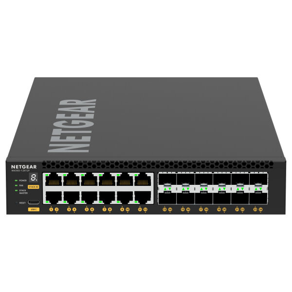 NETGEAR Switch 24x (12x 10G/ 12x SFP+) M4350-12X12F