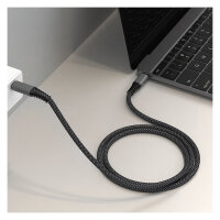 4smarts USB-C auf USB-C Kabel PremiumCord 100W 1.5m. schwarz
