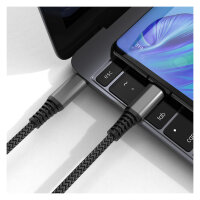 4smarts USB-C auf USB-C Kabel PremiumCord 100W 1.5m. schwarz