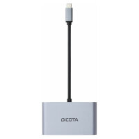 D Dicota USB-C Portable 5-in1 Docking Station 4K HDMI/DP PD