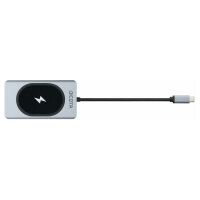 D Dicota USB-C 10-in-1 Charging Hub 4K PD 100W silver
