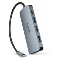 D Dicota USB-C 8-in-1 Multi Hub 4K PD 100W silver