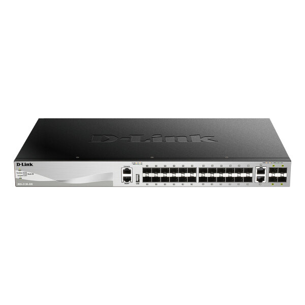 D-Link DGS-3130-30S/E 30-Port L2+ Fiber Gigabit Stack Switch