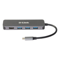 D-Link DUB-2333 5-in-1 USB-C Hub HDMI/Power Delivery1x HDMI