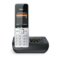 GIGASET COMFORT 500A silber / schwarz 5.8 cm 2.2 Zoll TFT Farbdisplay Anrufbeantworter Freisprechen Telefonbuch Headset Anschluss