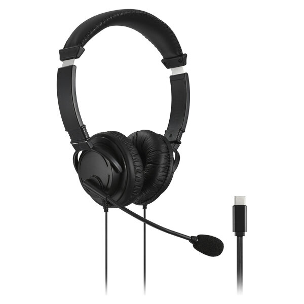 Kensington Headset Hi-Fi mit Mikrofon. USB-C schwarz