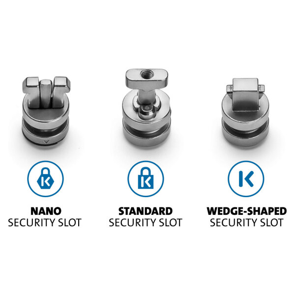 Kensington ClickSave Verankerung 3-in-1 T-Bar-Wedge-Nano