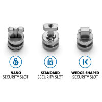 Kensington ClickSave Verankerung 3-in-1 T-Bar-Wedge-Nano