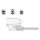 Kensington ClickSave Verankerung 3-in-1 T-Bar-Wedge-Nano