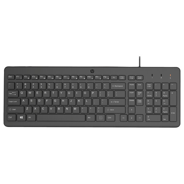 HP 150 Kabelgebunden USB-A deutsch Schwarz