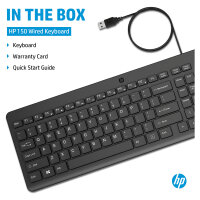 HP 150 Kabelgebunden USB-A deutsch Schwarz