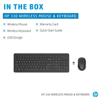 HP 330 Tastatur-Maus-Set kabellos schwarz