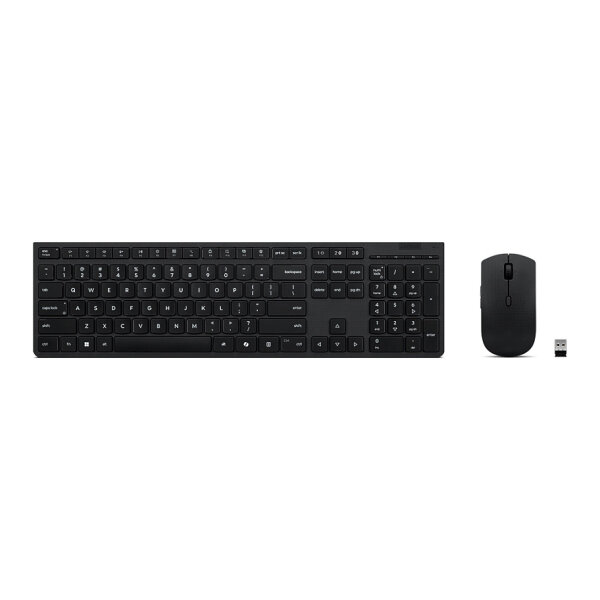 Lenovo Professional Wireless Rechargeable Combo Keyboard and Mouse-German