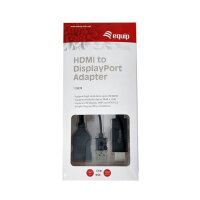 Equip HDMI Adapter Displayport St/Bu 0.15m 4K/60Hz sw
