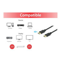 Equip DisplayPort 1.4 St/St 1.00m 8K/60Hz komp.HDCP schwarz